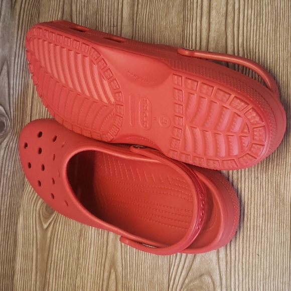 Crocs red mens water beach casual clogs mules size 17 - Picture 7 of 7